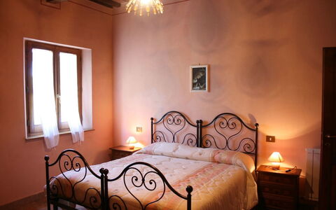Fattoria le Chianacce: Bedroom, Bed, Room, Furniture, Bed Sheet, Bed Frame, Property, Bedding, Interior Design, Wall