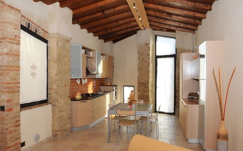 Pieve di Sant Ippolito: Property, Building, Room, Interior Design, House, Loft, Ceiling, Real Estate, Furniture, Floor