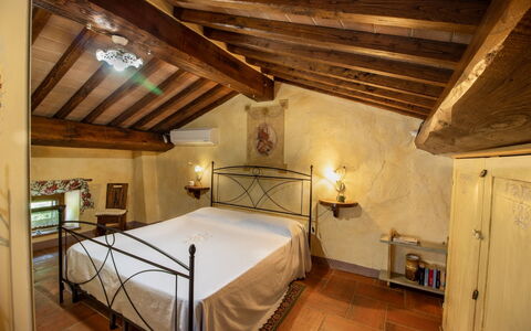 La Casa di Pino: Interior Design, Flooring, Ceiling, Furniture, Floor, Room, Bedroom, Lighting, Bed, Light Fixture