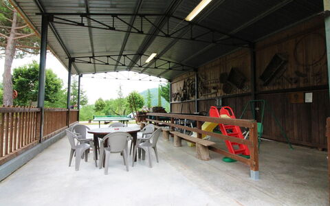 Casale Aiola: Table, Furniture, Plant, Wood, Tree, Shade, Floor, Outdoor Furniture, Real Estate, Leisure