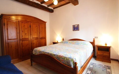 Casale Aiola: Bedroom, Bed, Furniture, Room, Bed Sheet, Property, Bed Frame, Bedding, Interior Design, Ceiling