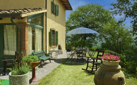 La Rogaia: Umbrella, Furniture, Outdoor Furniture, Shade, Chair, Outdoor Table, Flowerpot, Swimming Pool, Design, Houseplant