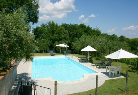 Podere San Bono: Water, Property, Cloud, Sky, Swimming Pool, Plant, Azure, Shade, Tree, Outdoor Furniture