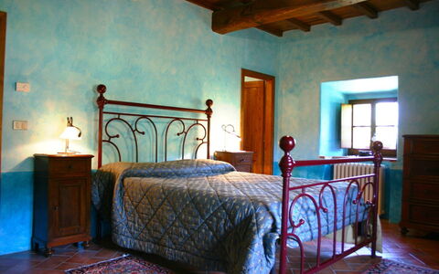 Torre di Vignale: Bedroom, Bed, Room, Furniture, Property, Bed Frame, Bed Sheet, Building, Interior Design, House
