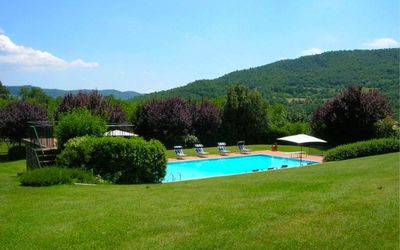 Casale Lorenzo: Water, Plant, Property, Sky, Cloud, Swimming Pool, Natural Landscape, Botany, Tree, Land Lot