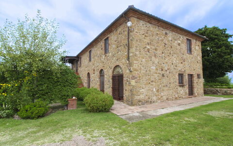 Casa Bella: Grass, Door, Brickwork, Estate, Stone Wall, Lawn, Farmhouse, Brick, Garden, Landscaping