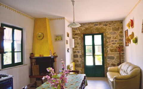 Villa Cantagallo: Room, Property, Interior Design, Building, Yellow, Living Room, Furniture, House, Real Estate, Ceiling