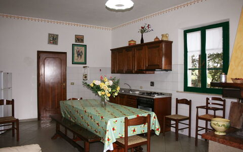 Villa Cantagallo: Room, Furniture, Property, Building, Interior Design, Table, House, Floor, Real Estate, Ceiling