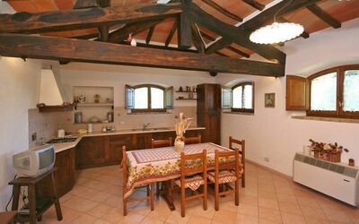 Pienza B: Property, Room, Building, Furniture, Beam, House, Ceiling, Real Estate, Loft, Cottage