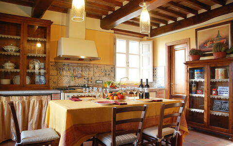 Nel Guasto: Room, Building, Furniture, Property, Interior Design, Ceiling, Kitchen, Dining Room, Cabinetry, Countertop