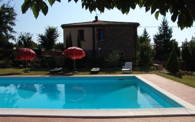 main house and swimming pool