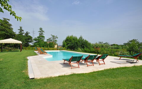 Villa Marginone: Swimming Pool, Property, Real Estate, House, Leisure, Vacation, Resort, Land Lot, Building, Sunlounger