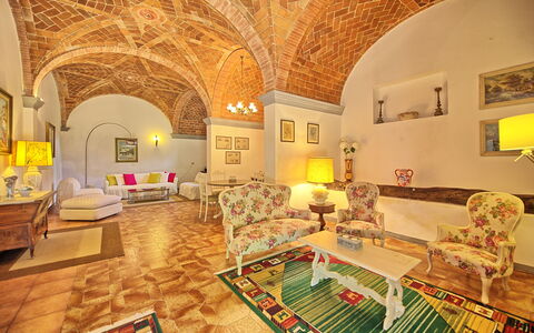Villa Campogialli: Room, Property, Interior Design, Building, Furniture, Architecture, Real Estate, Living Room, Ceiling, House