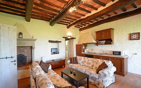 Villa Agazzi: Room, Property, Building, Furniture, House, Interior Design, Beam, Ceiling, Real Estate, Living Room