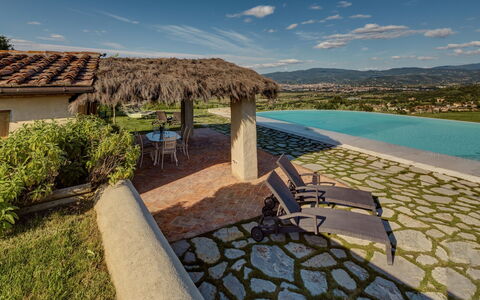 Villa Agazzi: Property, Natural Landscape, Real Estate, Sky, Estate, House, Azure, Swimming Pool, Home, Building