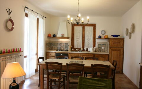 Casa Clementina: Room, Furniture, Property, Interior Design, Building, Dining Room, Ceiling, Table, House, Floor
