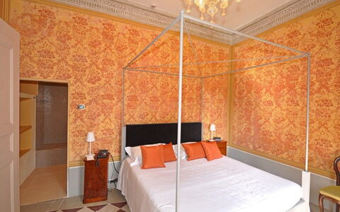 Villa Gubbio: Room, Bed, Property, Bedroom, Furniture, Interior Design, Building, Wall, Ceiling, Suite