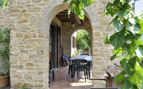 Casetta i Ciliegi: Garden, Cottage, Farmhouse, Shade, Landscaping, Estate, Yard, Backyard, Stone Wall, Hacienda