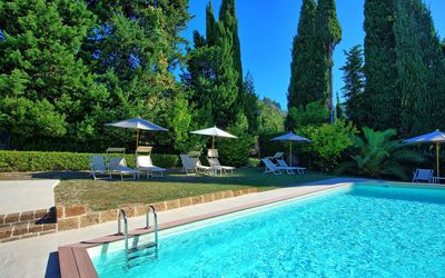 Villa Camaiore: Swimming Pool, Property, Leisure, Resort, Real Estate, Vacation, Estate, House, Resort Town, Building