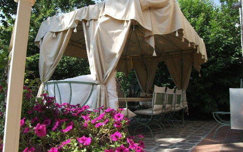 Villa Il Castagno: Tent, Canopy, Architecture, Gazebo, Plant, Shade, Building, House
