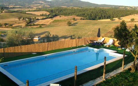 Casale Biancospino: Swimming Pool, Property, Leisure, Grass, Real Estate, House, Tree, Rectangle, Villa, Landscape